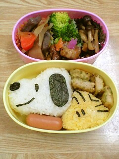 キャラ弁★スヌーピー★わんちゃんおにぎり-レシピのメイン写真