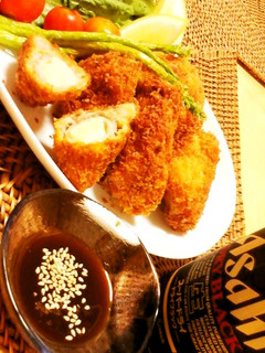 *チーズが出にくい肉巻きチーズフライ*-レシピのメイン写真
