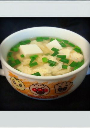 ■糖質制限■豆腐ニラ卵スープ簡単朝ランチ-レシピのメイン写真