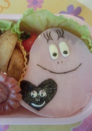 簡単バーバパパキャラ弁-レシピのメイン写真