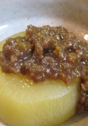 ひき肉で美味しいふろふき大根　-レシピのメイン写真
