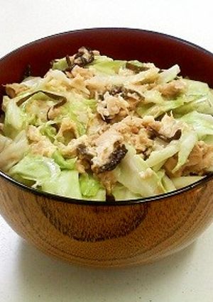 まぜまぜチン!3分で キャベツナ玉丼-レシピのメイン写真