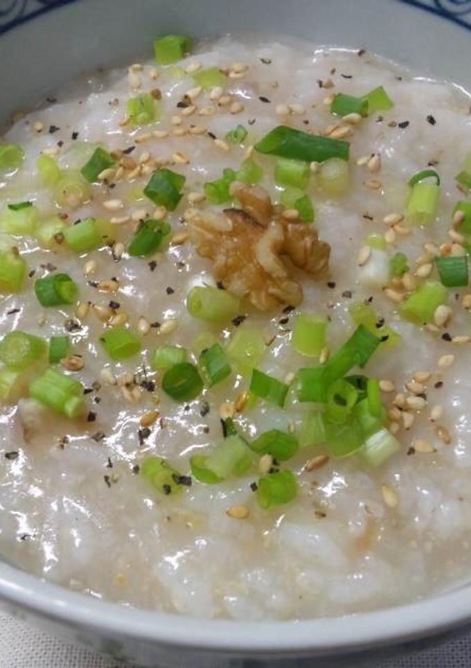 くるみとゴマ入り✿簡単中華がゆ-レシピのメイン写真