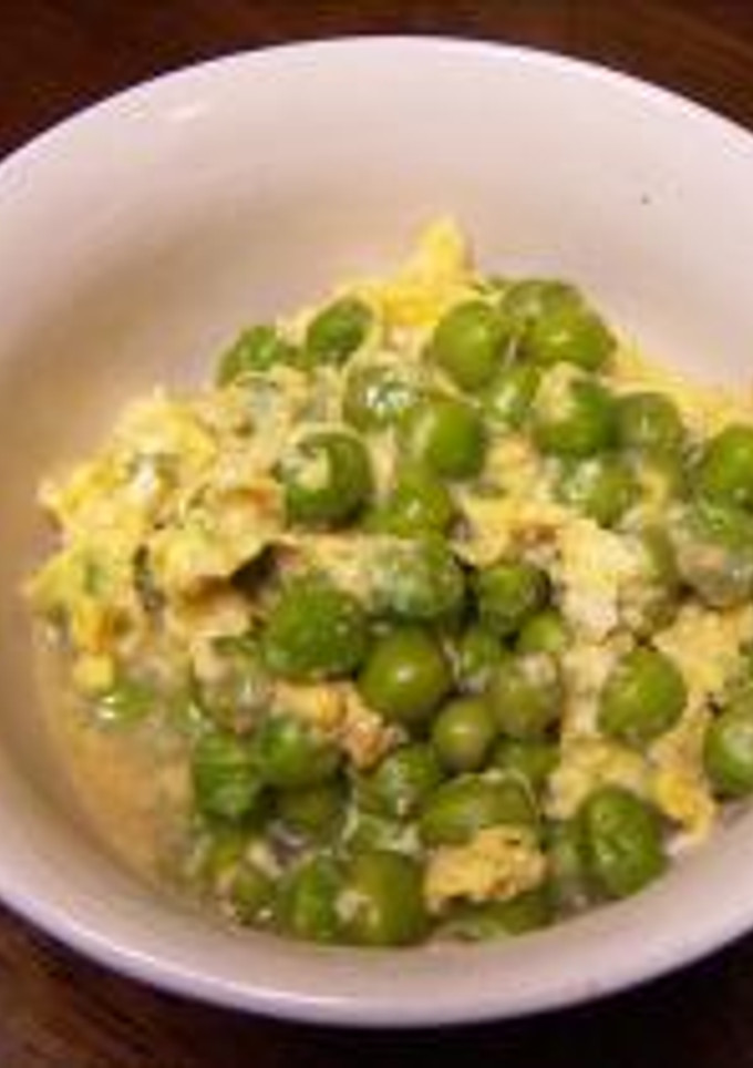 えんどう豆の卵とじ-レシピのメイン写真