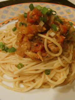 簡単さんまのトマトパスタ★水煮缶使用-レシピのメイン写真