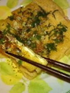 油揚げの明太子とチーズの挟み焼き-レシピのメイン写真