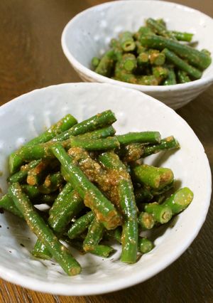 食感が最高!三尺ささげのごま酢あえ-レシピのメイン写真