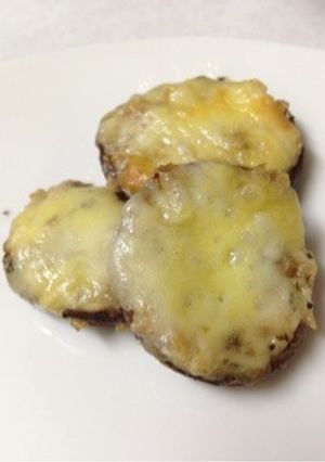 しいたけの簡単♪マヨバジルチーズ焼き-レシピのメイン写真