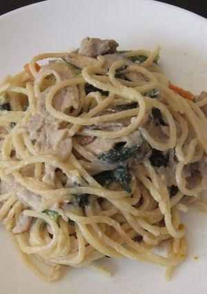 豆乳のクリームパスタ-レシピのメイン写真