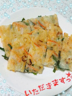 残り野菜でチヂミ♪-レシピのメイン写真
