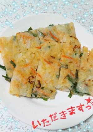 残り野菜でチヂミ♪-レシピのメイン写真