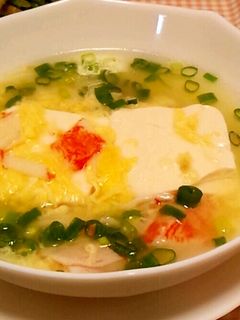 とろふぁたまごと豆腐のダイエットスープ♪-レシピのメイン写真