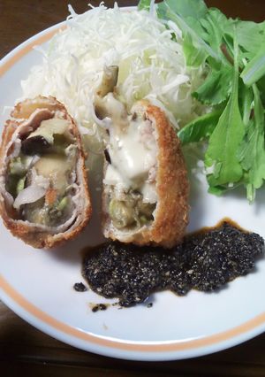 アボカドのナス・豚肉巻きカツ♪-レシピのメイン写真