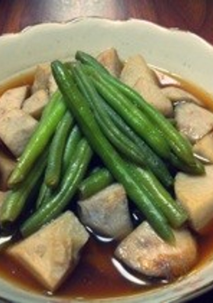 簡単！里芋とインゲンの煮物-レシピのメイン写真