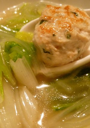 野菜たっぷり！つくねと春雨のスープ-レシピのメイン写真