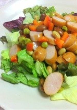 ウインナーとお豆のころころサラダ☆-レシピのメイン写真