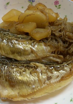 ハタハタの煮付け-レシピのメイン写真