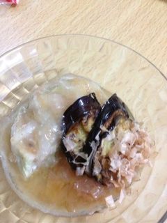 白豚菜の梅あんかけ ナスの煮浸し添え-レシピのメイン写真