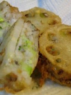 れんこんのアナゴはさみ揚げ-レシピのメイン写真