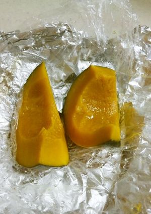 炊飯器 de 蒸しカボチャ♪-レシピのメイン写真