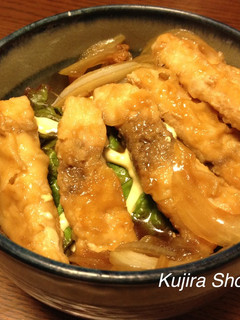 甘辛☆かじきと玉ねぎ丼-レシピのメイン写真