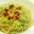 キャベツとツナのパスタ