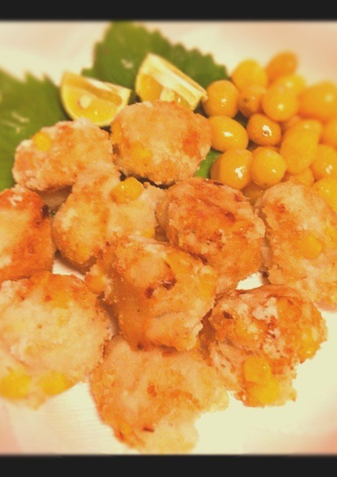 簡単♪里芋ととうもろこしのホクホク揚げ-レシピのメイン写真