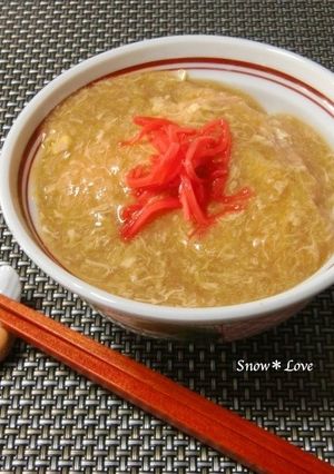 お昼に!ねぎとハムで☆天津丼-レシピのメイン写真