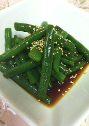 弁当にも☆三度豆(インゲンマメ)胡麻和え-レシピのメイン写真