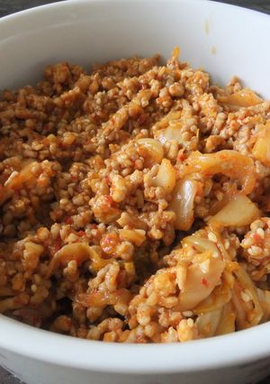 本場の味☆キムチとひき肉の炒めもの-レシピのメイン写真