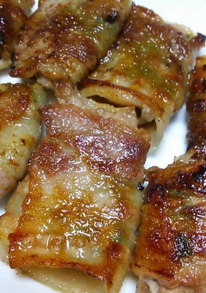 豚バラde大葉の梅肉巻き(⌒‐⌒)-レシピのメイン写真