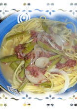 山くらげとコンビーフのパスタ-レシピのメイン写真