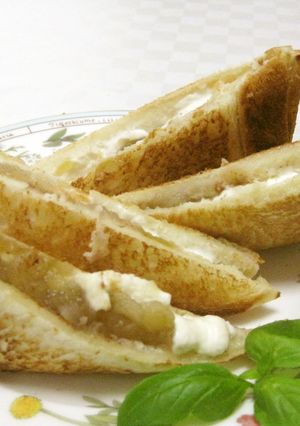 クリームチーズとリンゴのホットサンド-レシピのメイン写真