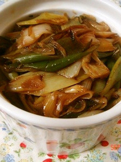 ごはんに合う常備菜!白ネギのポン酢炒め-レシピのメイン写真