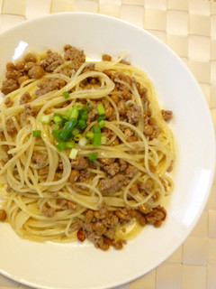 納豆パスタ-レシピのメイン写真