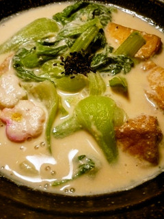 青梗菜を豆乳で煮いたん 京都カフェ-レシピのメイン写真