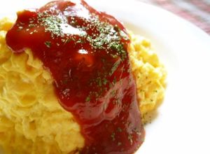 卵１個ＤＥ半熟チーズオムライス-レシピのメイン写真