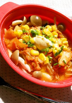 レンジdeバター風味キムチちゃんちゃん焼-レシピのメイン写真