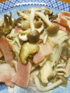 きのことベーコンのバター炒め-レシピのメイン写真