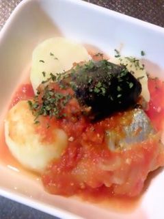 さんまの塩麹トマト煮-レシピのメイン写真