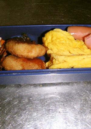電子レンジで作る～玉子焼き♪楽ちんお弁当-レシピのメイン写真