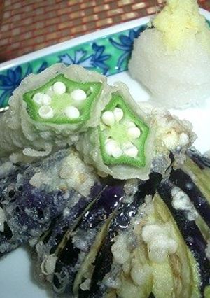 秋なす＊やっぱり天婦羅（茄子の切り方）-レシピのメイン写真