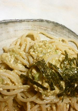 アボカドの冷製パスタごま風味-レシピのメイン写真