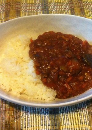 旦那大絶賛☆トマトなす挽肉カレー-レシピのメイン写真