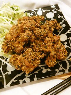 きな粉と胡麻の鶏から揚げ-レシピのメイン写真