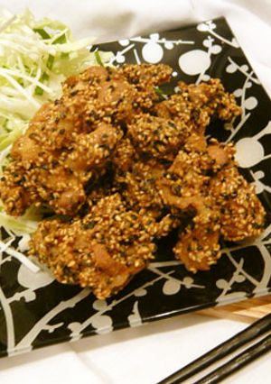 きな粉と胡麻の鶏から揚げ-レシピのメイン写真