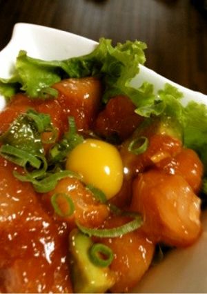 父の日にぜひ！まぐろの激ウマユッケ風-レシピのメイン写真