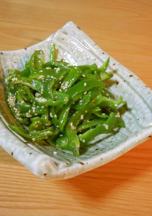 超簡単！茹でピーマンの塩麹和え♬-レシピのメイン写真