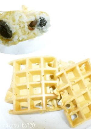 黒豆煮入りワッフル・・癖になる予感-レシピのメイン写真
