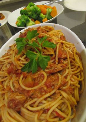 ツナとトマトのパスタ-レシピのメイン写真